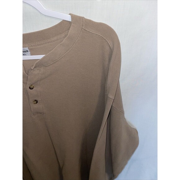 Carhartt Men’s Work Shirt Size 2XL Beige Rugged Workwear Outdoors Stain - Picture 4 of 13